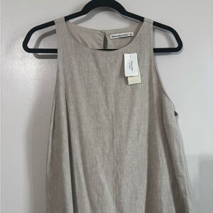 Abercrombie & Fitch Tan Sleeveless Dress